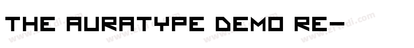 The Auratype DEMO Re字体转换